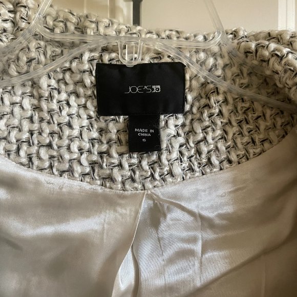 JOE'S jacket, size small, black and white silver - Picture 2 of 3
